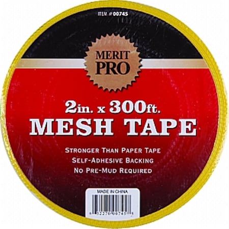 Merit Pro 745 2 x 300 ft Mesh Tape Yellow 652270007458